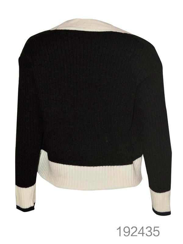 Thumbnail: Contrast Trim Long Sleeve Cardigan
