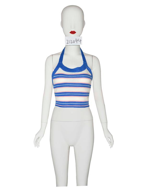 Thumbnail: Striped Knitted Crop Top