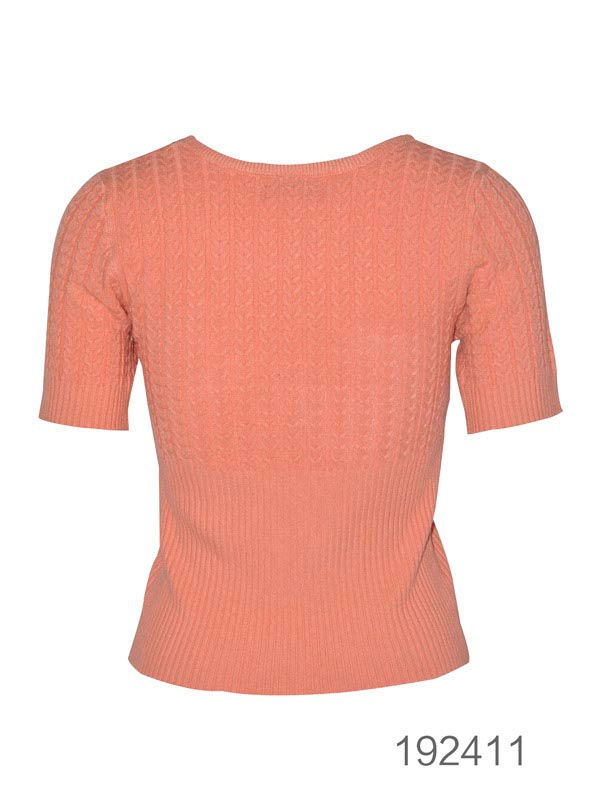 Thumbnail: Short Sleeve Knit Top