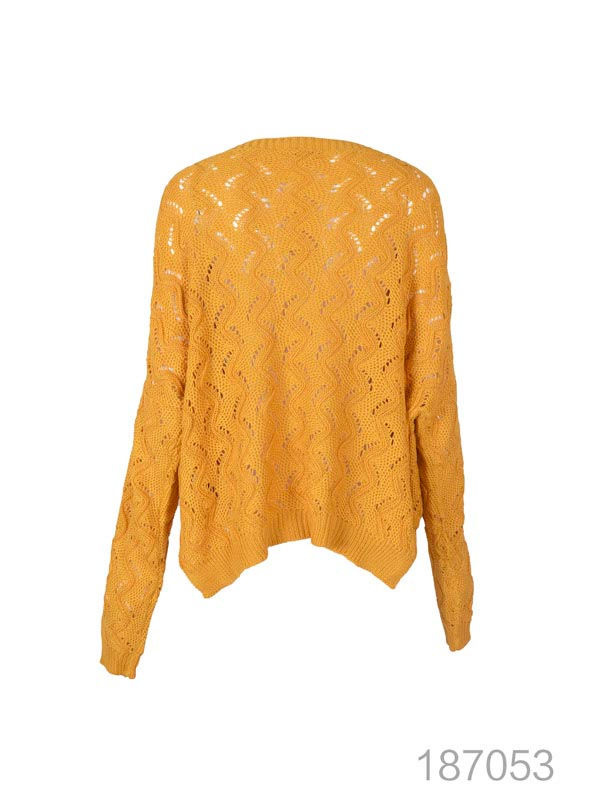 Thumbnail: Lightweight Long Sleeve Knit Jumper Top