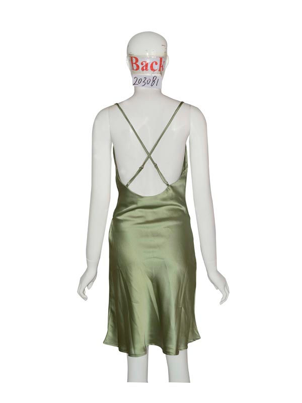 Thumbnail: Silky Olive Mini Dress