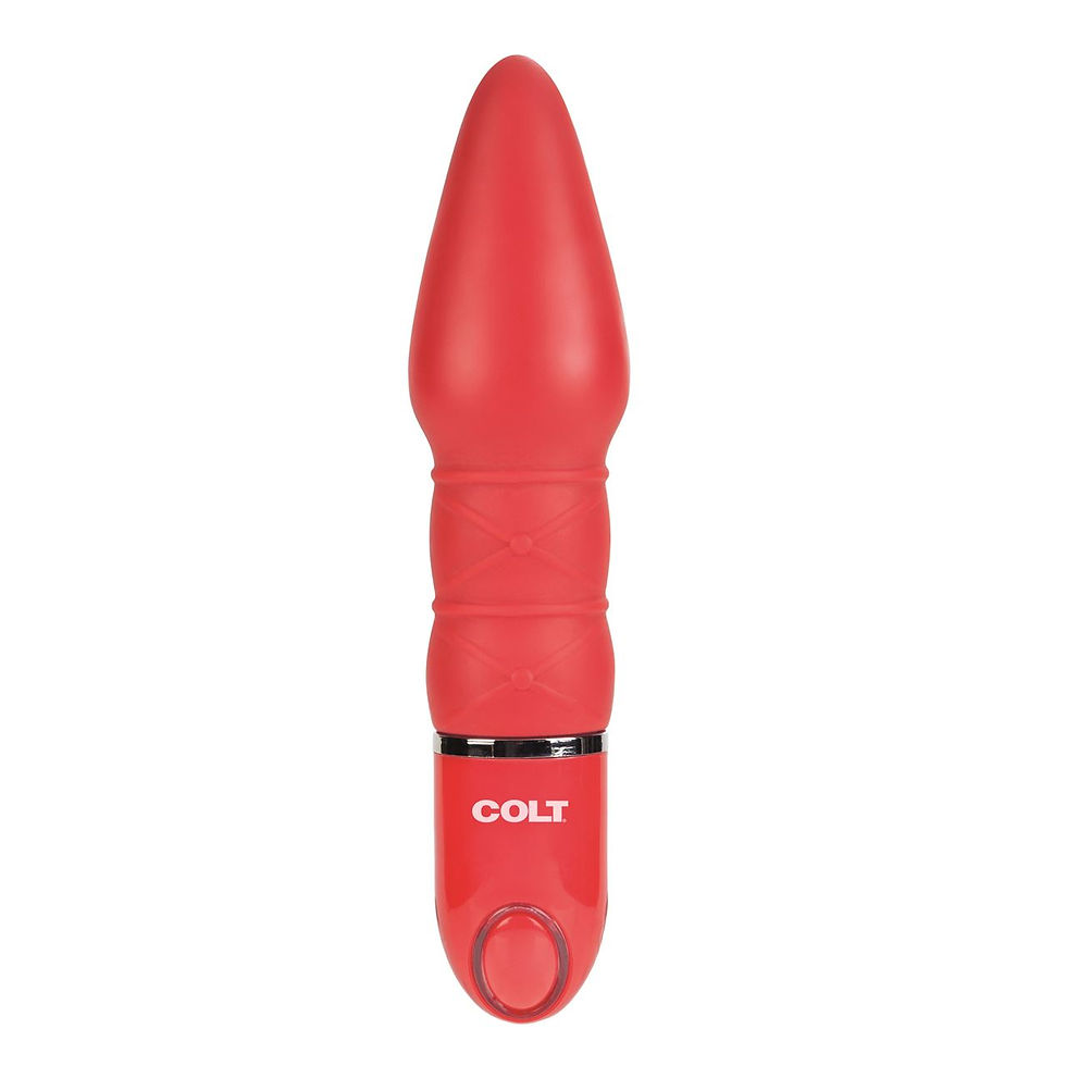 Love4play COLT Vibrating Slider - Red Anal Dildo California Exotics