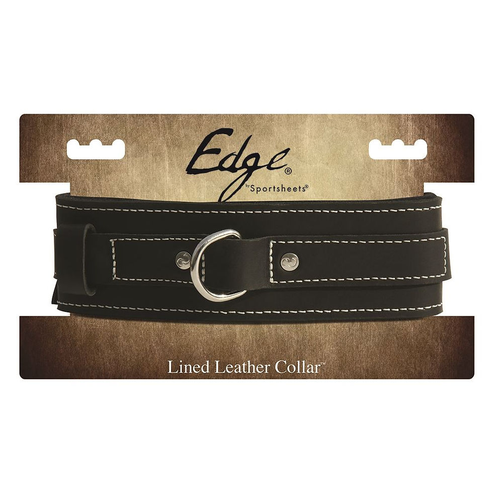 Edge Lined Leather Collar from Love4Play.co.uk