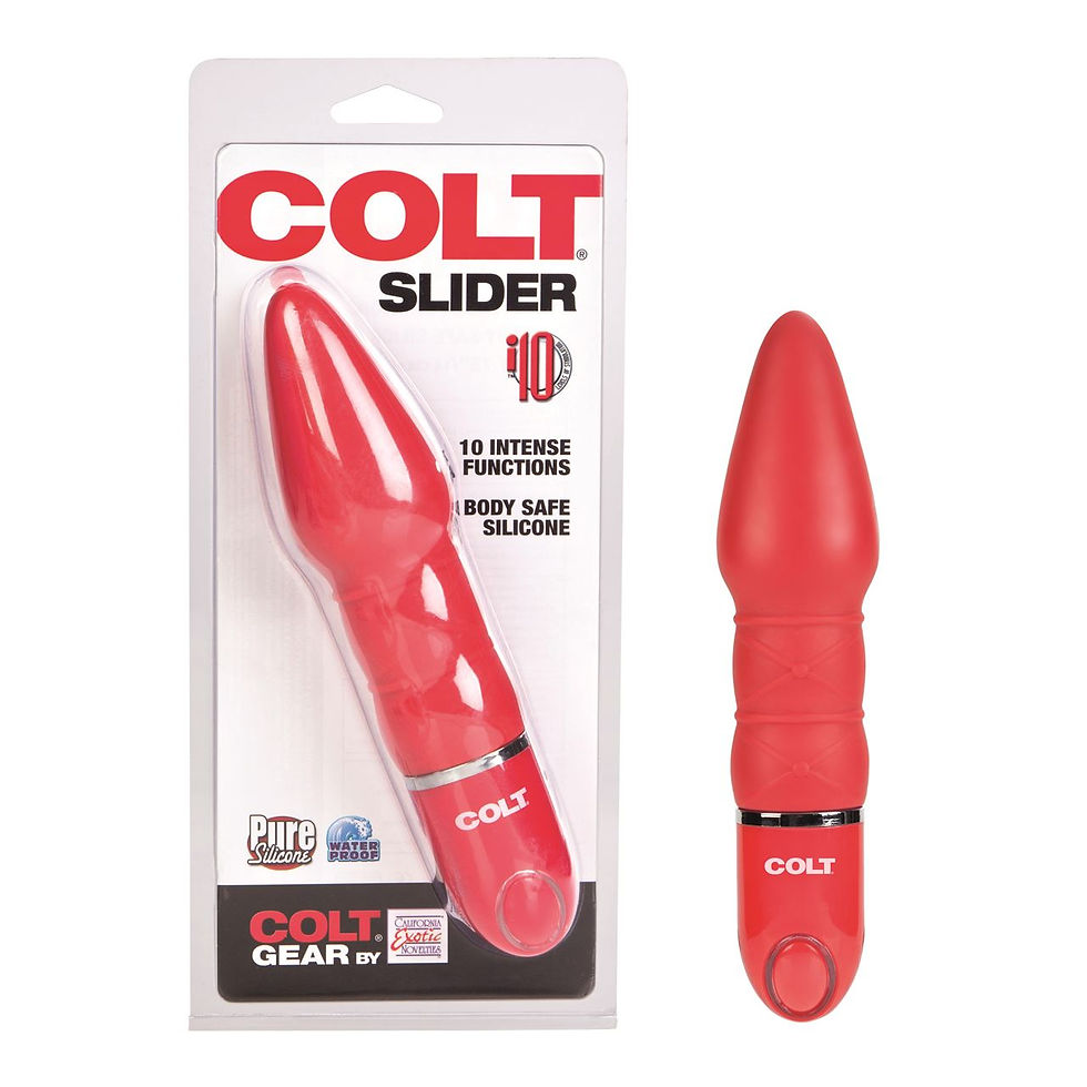 Love4play COLT Vibrating Slider - Red Anal Dildo California Exotics