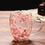 Thumbnail: Dropshipping 350ml Handle Dry Flowers Double Wall Cup Clear Fruit Juice Teacup H