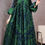 Thumbnail: Vintage Printed Dress Loose Middle Eastern Robe Casual Long Sle