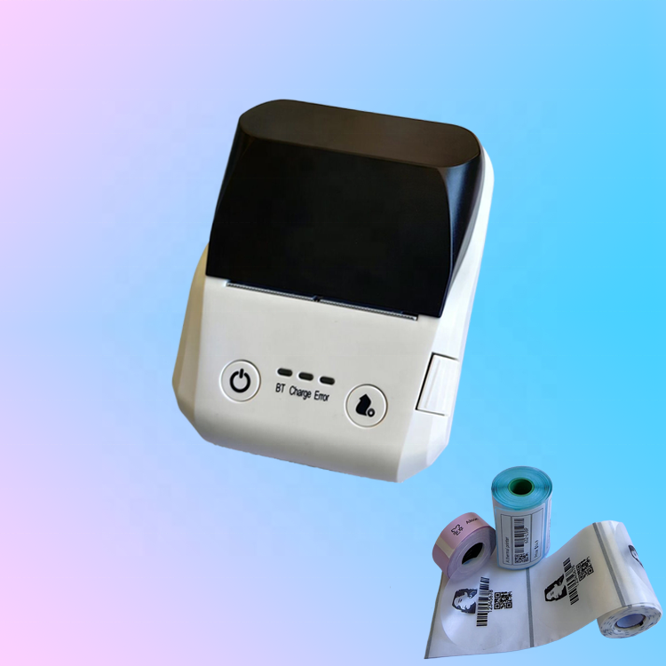 Mini 58mm Portable Small Receipt Thermal Mobile Label Barcode Dot matrix Sticker