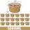 Thumbnail: 10/30x Portable Disposable Kraft Paper Lunch Box for Hot Soup Salad Noodles Ice 