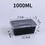 Thumbnail: 10PCS Plastic Disposable Food Containers Black Take out Containers With Lid for 