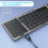 Thumbnail: Dual Bluetooth 5.1 Keyboard 3-Folding Mini Keyboard Rechargeable Foldable Keyboa