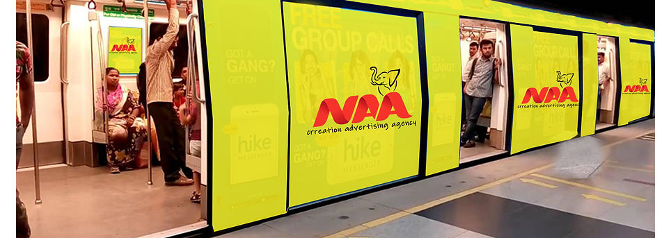 Metro Train Advertising Services | Naa Crreation