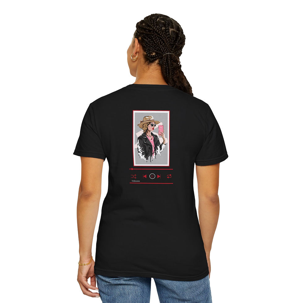 Thumbnail: Anime & Music T-Shirt — "Just a Girl Who Loves Anime and Music" Cute 