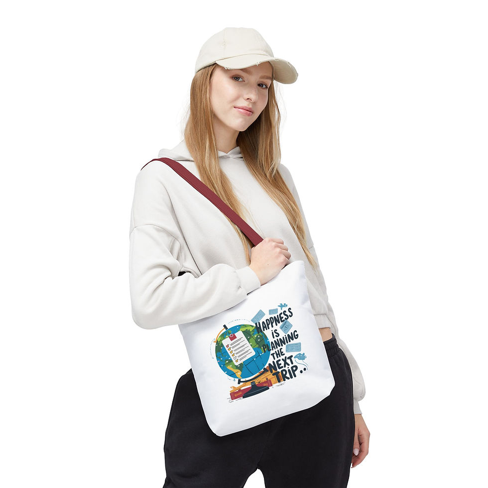 Thumbnail: Tote Bag with Travel Design