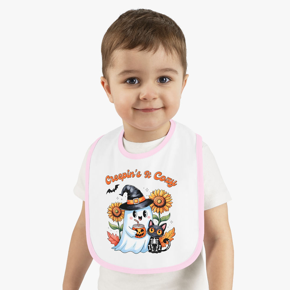 Thumbnail: Halloween Baby Bib, Pumpkin Halloween Baby Accessories, Cute Baby Gift