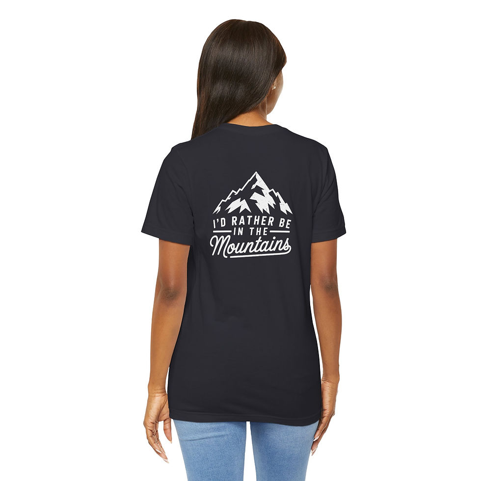 Thumbnail: Unisex Jersey Tee, Travel-Themed Shirt, Gift for Hikers and Adventure Lovers