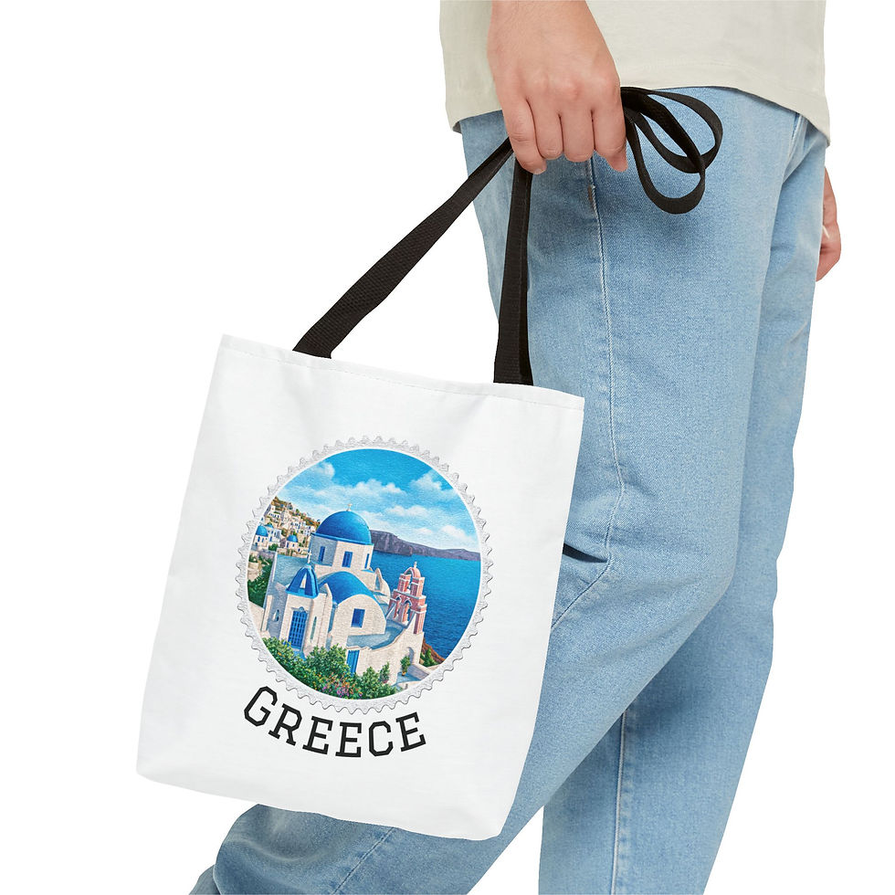 Thumbnail: Tote Bag with Travel Design
