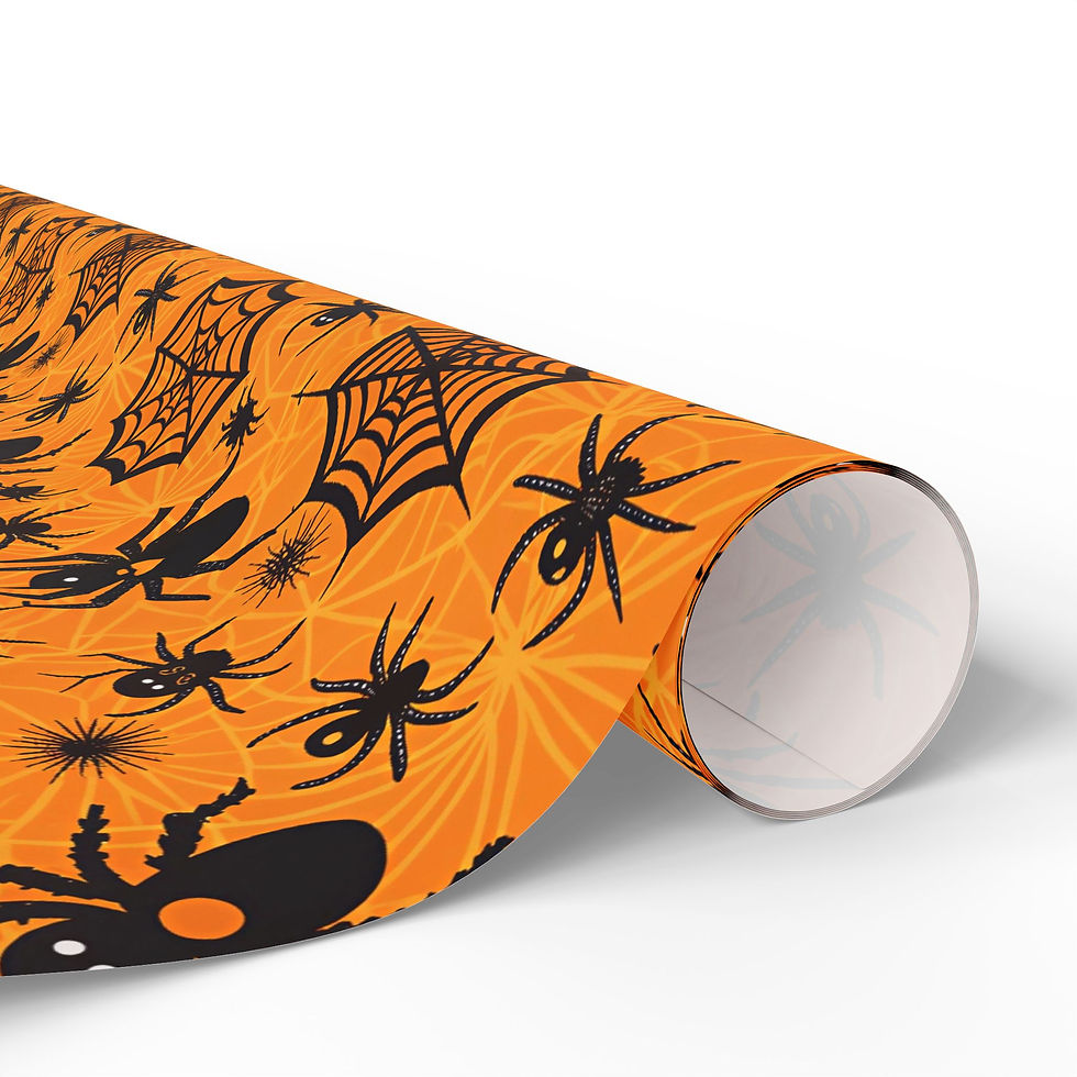 Thumbnail: Festive Halloween Wrapping Paper, Holiday Gift Wrap for Presents, Starry Design