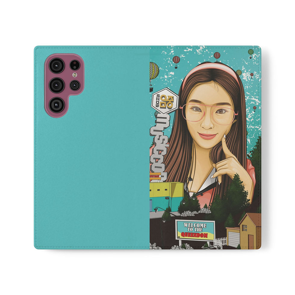 Thumbnail: KPop-Themed Phone Flip Case with Card Slots
