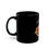 Thumbnail: Festive Black Mug with Colorful Floral Design, Unique Coffee Cup for Diwali