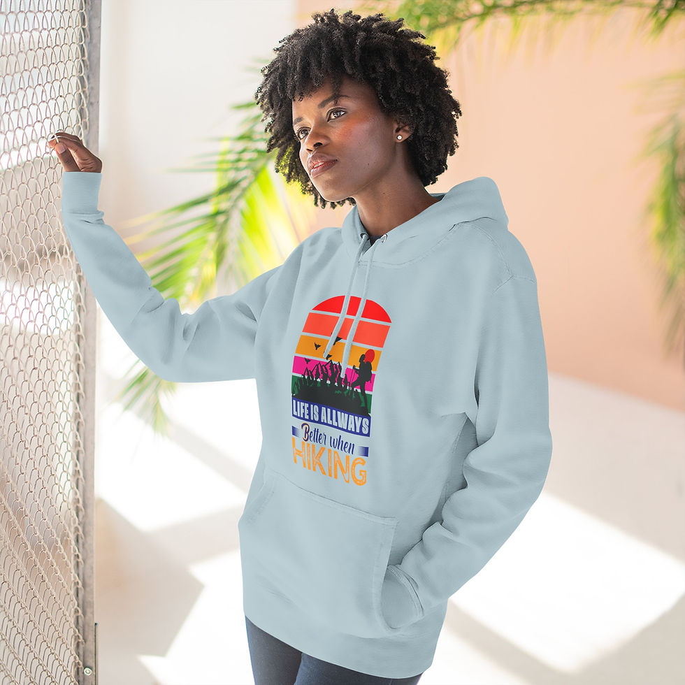 Thumbnail: Explore Mountains Adventure Awaits Hoodie, Fleece Sweatshirt, Gift for Hikers