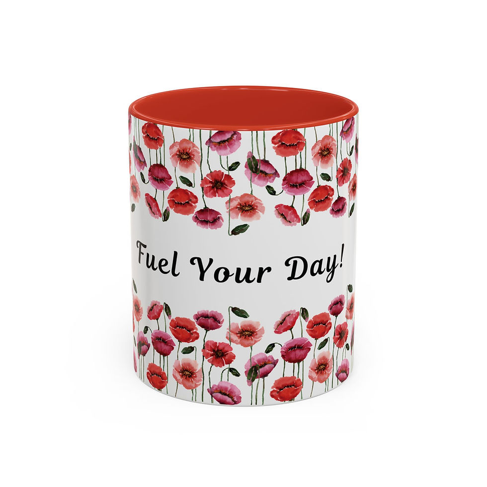 Thumbnail: Floral Pattern Ceramic Coffee Mug | Beautiful Flower Design | Colorful Interior