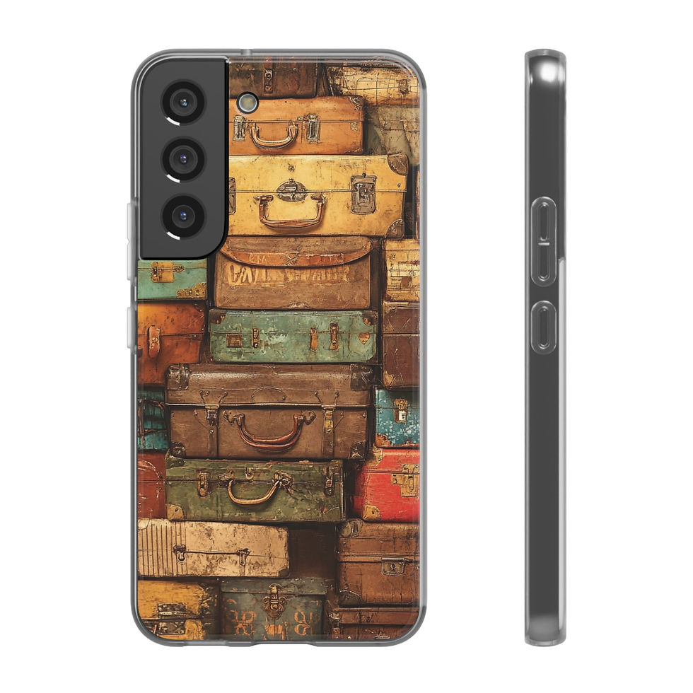 Thumbnail: Phone Flexi Case — Travel Retro Shoreline Design