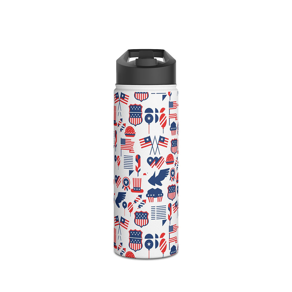 Thumbnail: USA Themed Water Bottle | Stainless Steel Bottle