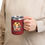 Thumbnail: Travel Mug -  Funny Coffee Tumbler 15oz | Happy Face on Front-Grumppy on Back