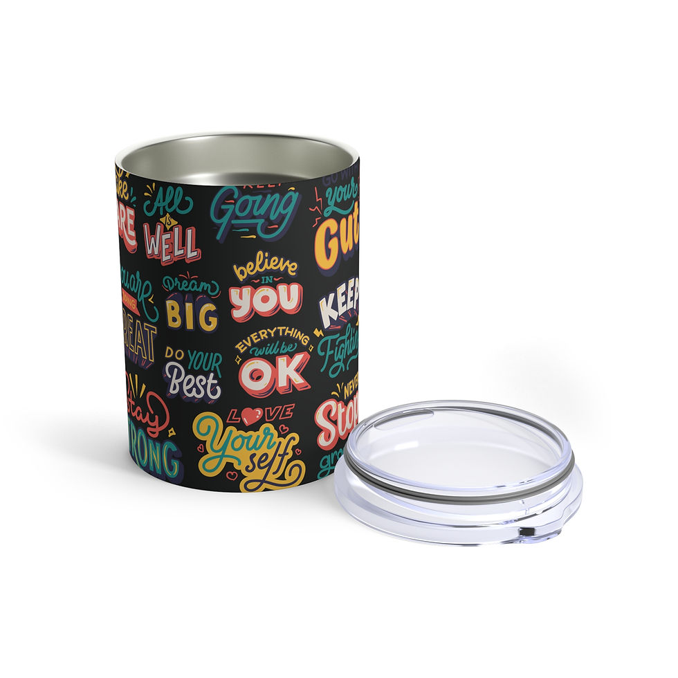 Thumbnail: Motivational Tumbler 10oz | Positive Affirmation Drinkware