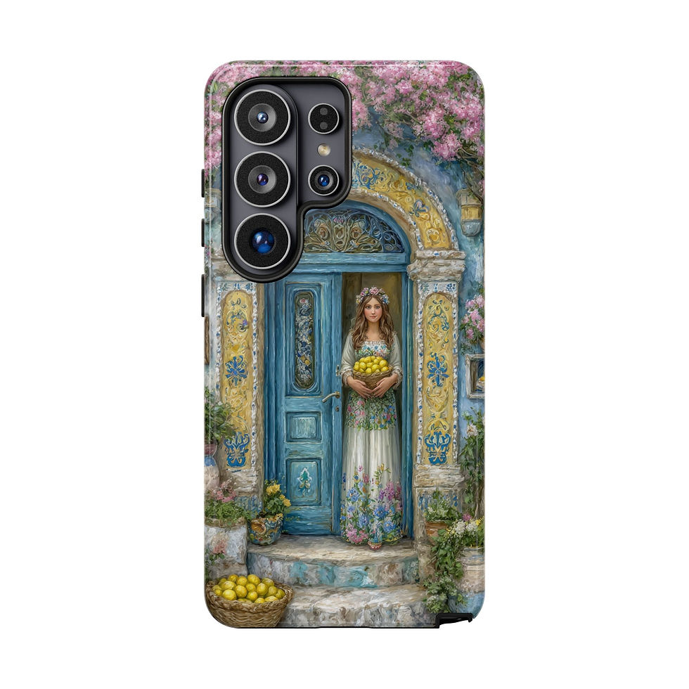 Thumbnail:  Mediterranean Staircase Phone Case — Vintage Village Floral Design