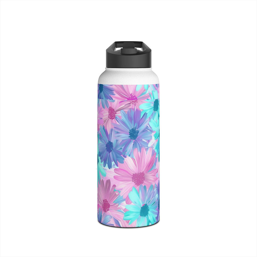Thumbnail: Flower Pattern Water Bottle | Stainless Steel Bottle