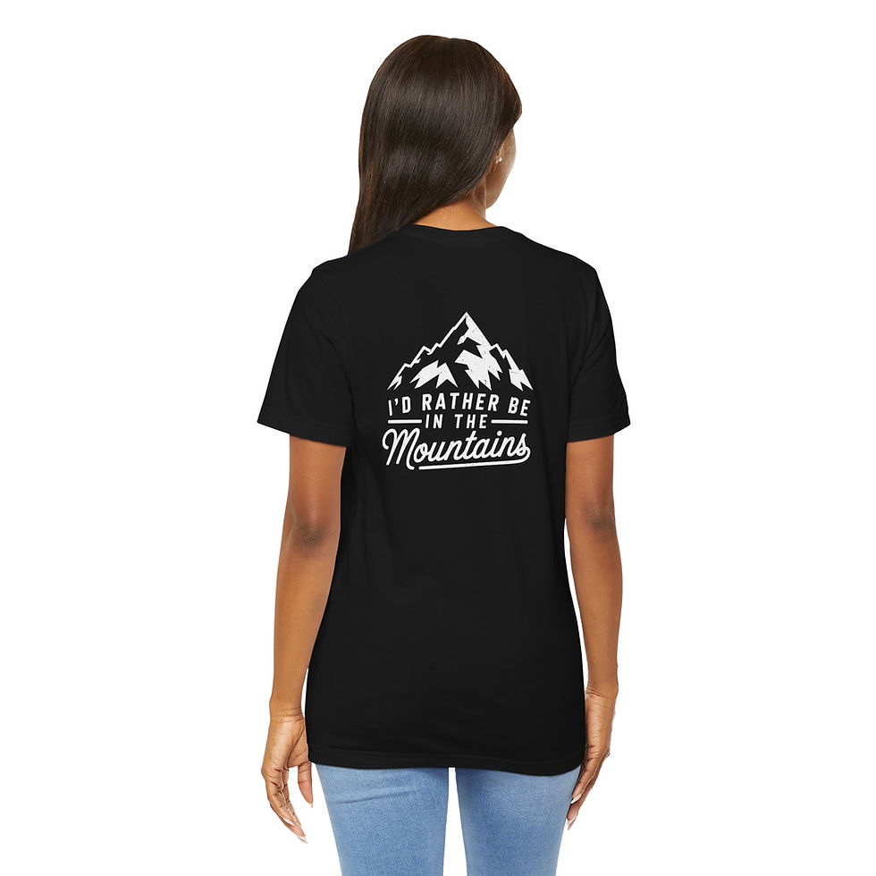 Thumbnail: Unisex Jersey Tee, Travel-Themed Shirt, Gift for Hikers and Adventure Lovers