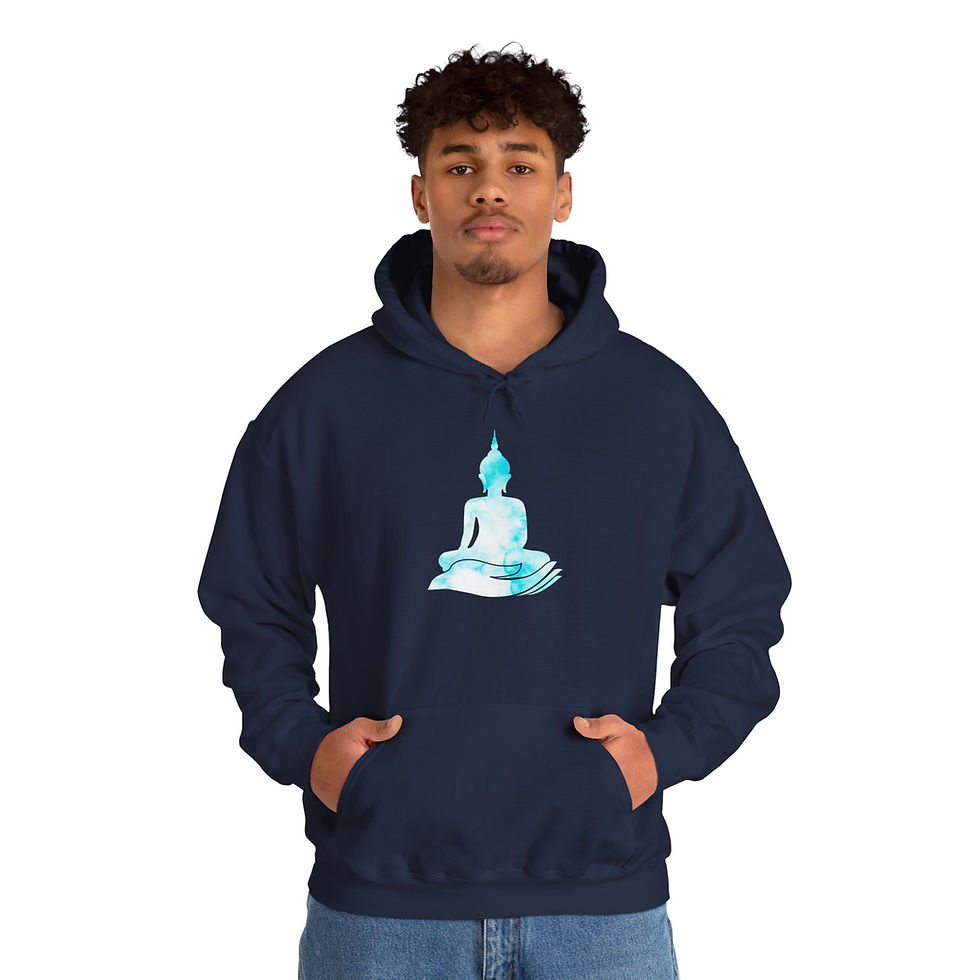 Thumbnail: Buddha Fan Hoodie - Spiritual Inspired Sweatshirt for Meditation Lovers