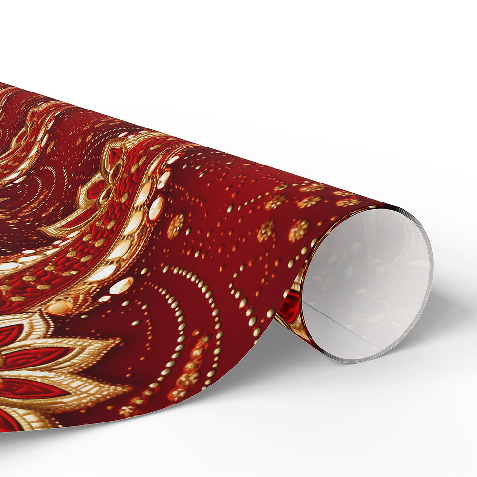Thumbnail: Festive Diwali Wrapping Paper, Holiday Gift Wrap for Presents, Starry Design