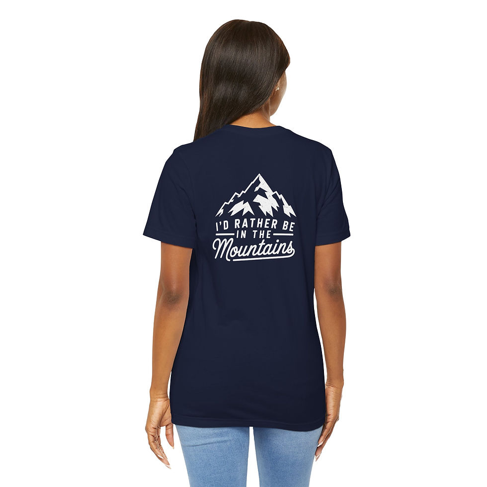 Thumbnail: Unisex Jersey Tee, Travel-Themed Shirt, Gift for Hikers and Adventure Lovers