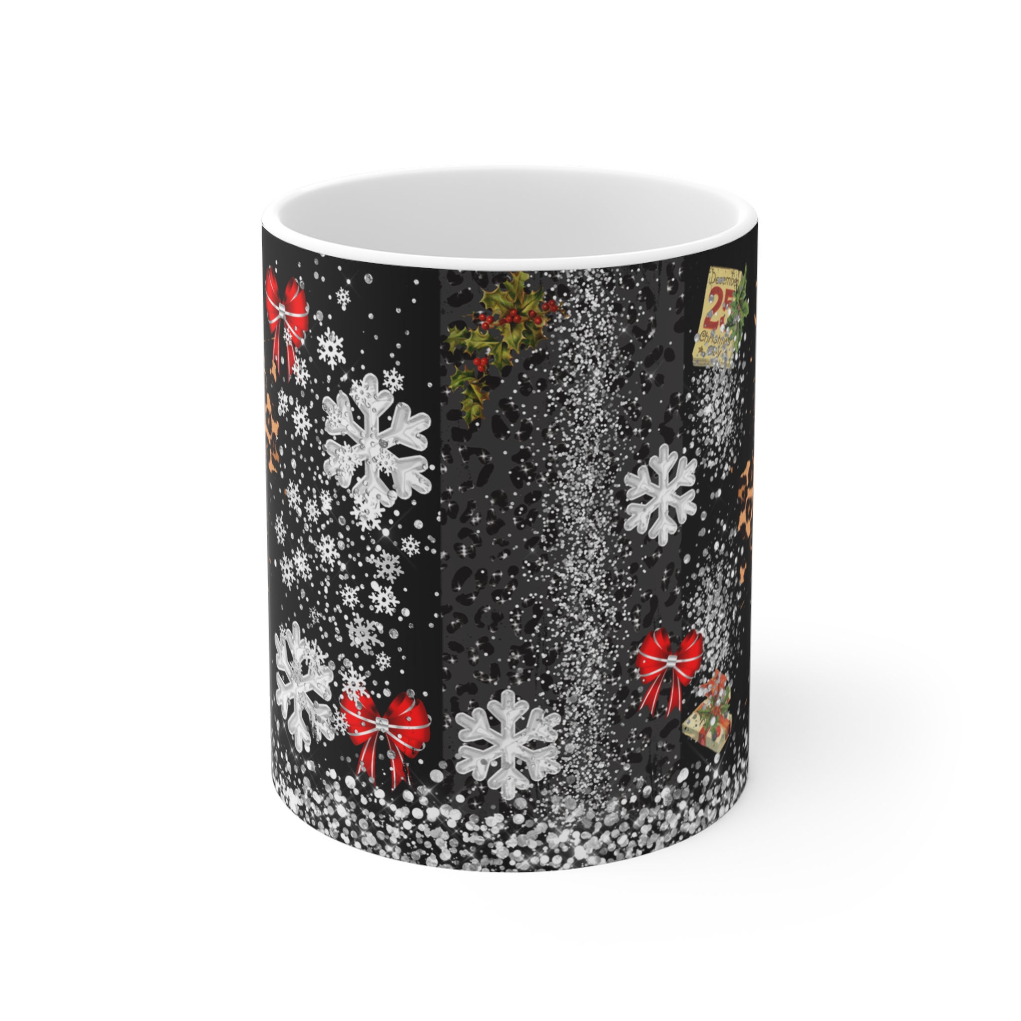 Christmas Plaid Mug — 11oz Holiday Coffee Cup