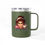 Thumbnail: Travel Mug -  Funny Coffee Tumbler 15oz | Happy Face on Front-Grumppy on Back