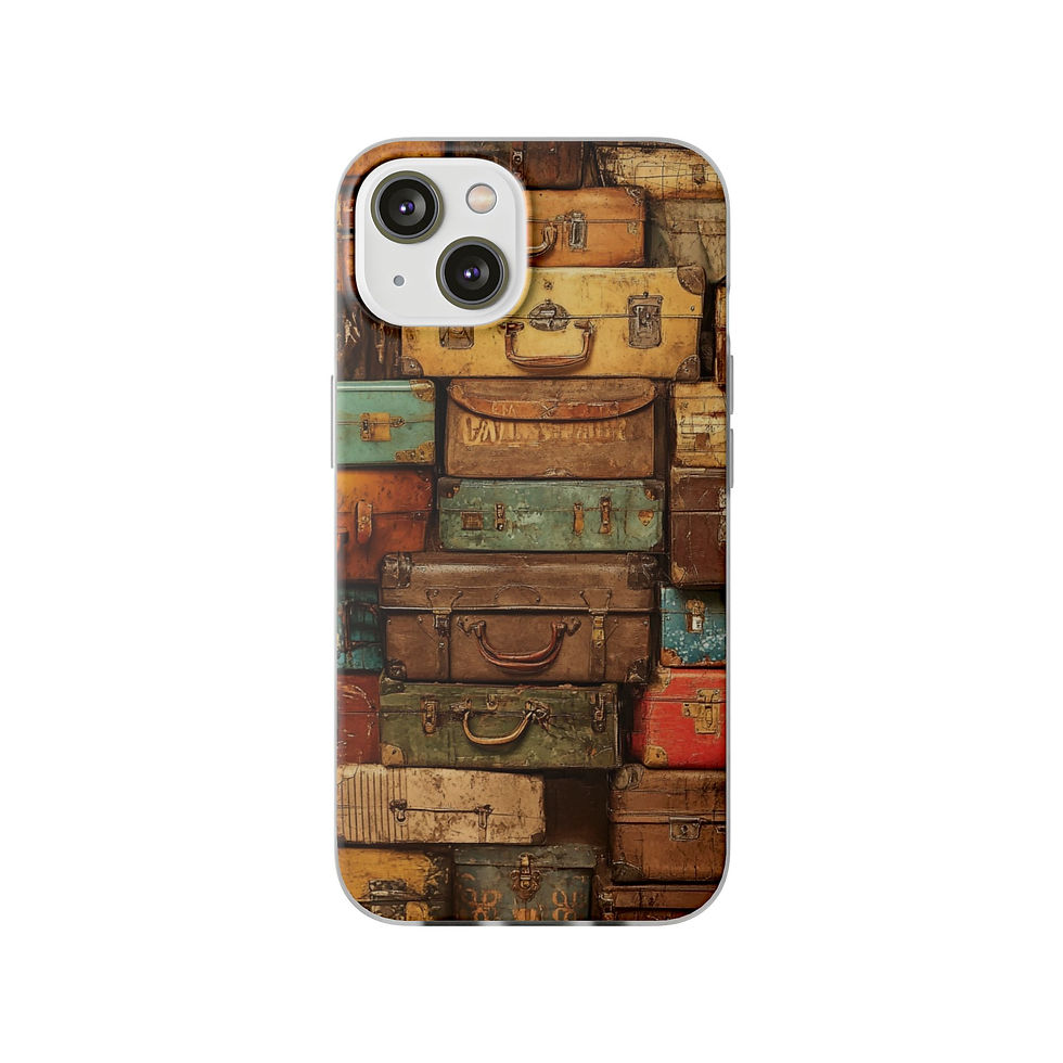 Thumbnail: Phone Flexi Case — Travel Retro Shoreline Design