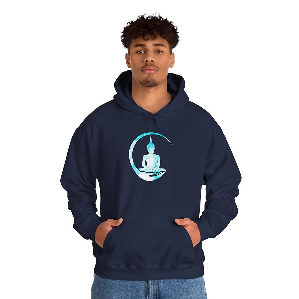 Thumbnail: Buddha Fan Hoodie - Spiritual Inspired Sweatshirt for Meditation Lovers
