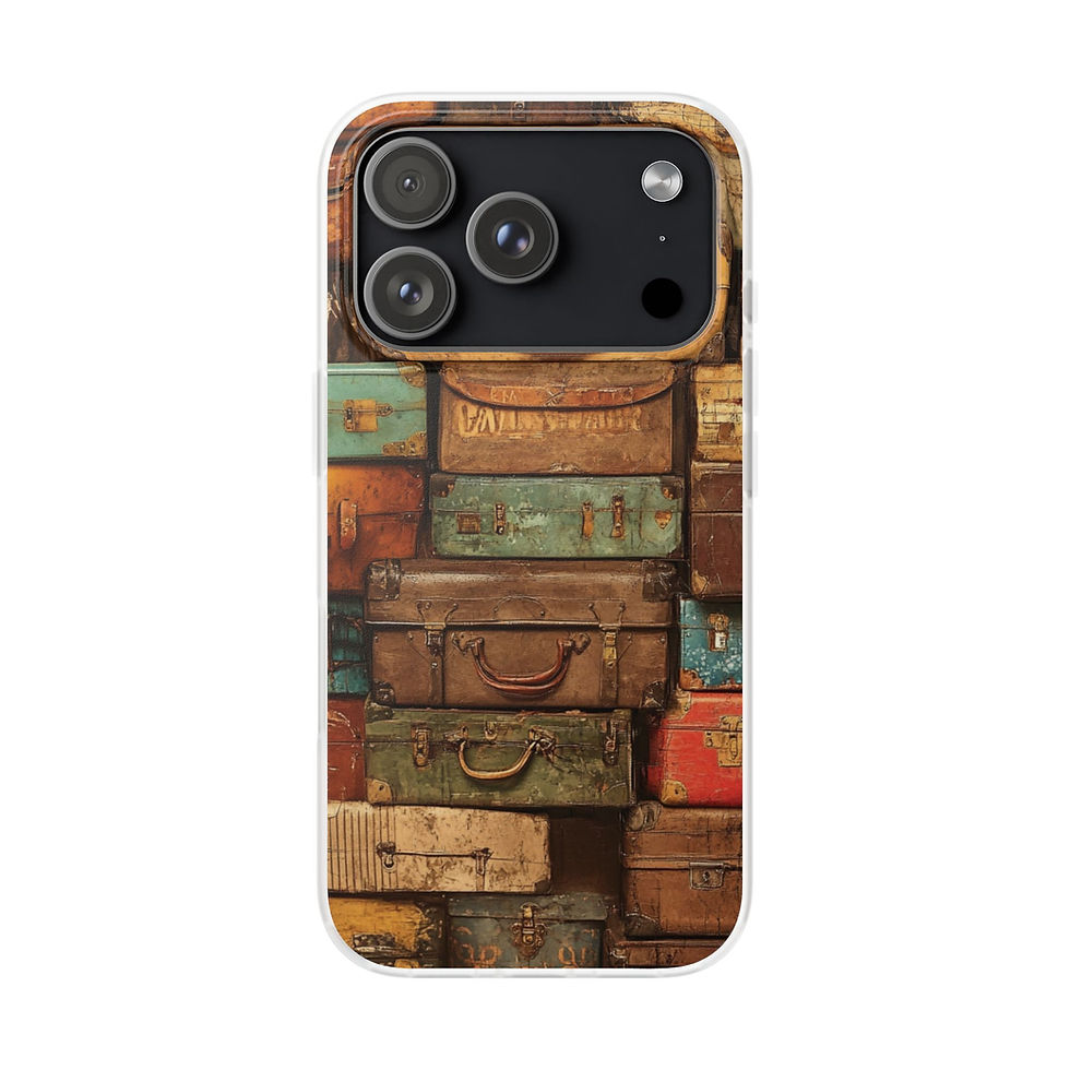 Thumbnail: Phone Flexi Case — Travel Retro Shoreline Design