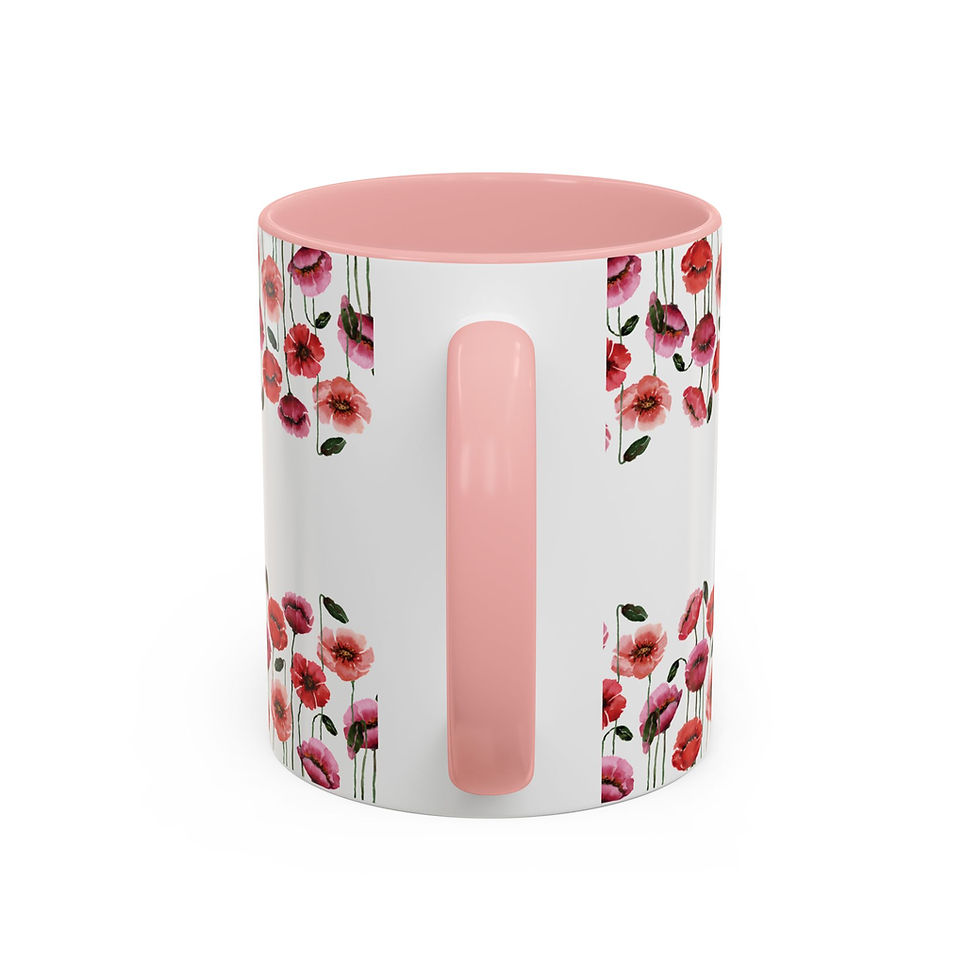Thumbnail: Floral Pattern Ceramic Coffee Mug | Beautiful Flower Design | Colorful Interior