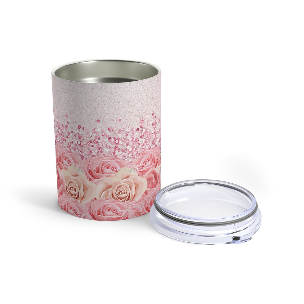 Thumbnail: Rose Glitter Tumbler 10oz