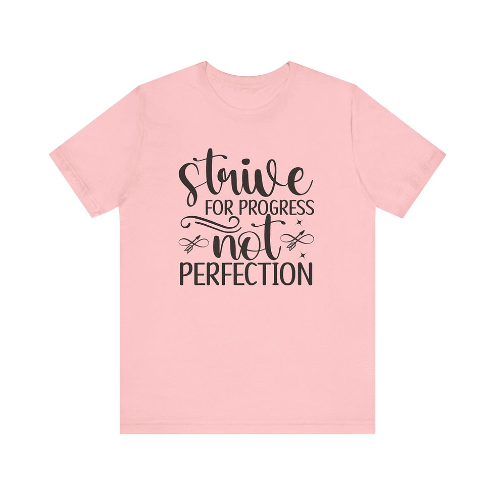 Thumbnail: Progress Over Perfection Shirt, Motivational Tee,  Inspirational Graphic T-Shirt