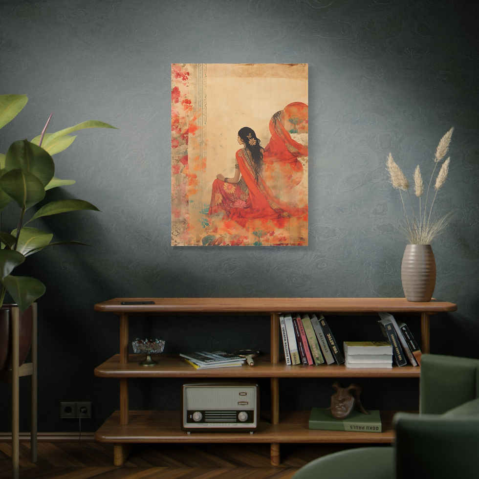 Thumbnail: Elegant Art Nouveau Matte Vertical Posters, Wall Decor,  Vintage Style Art Print