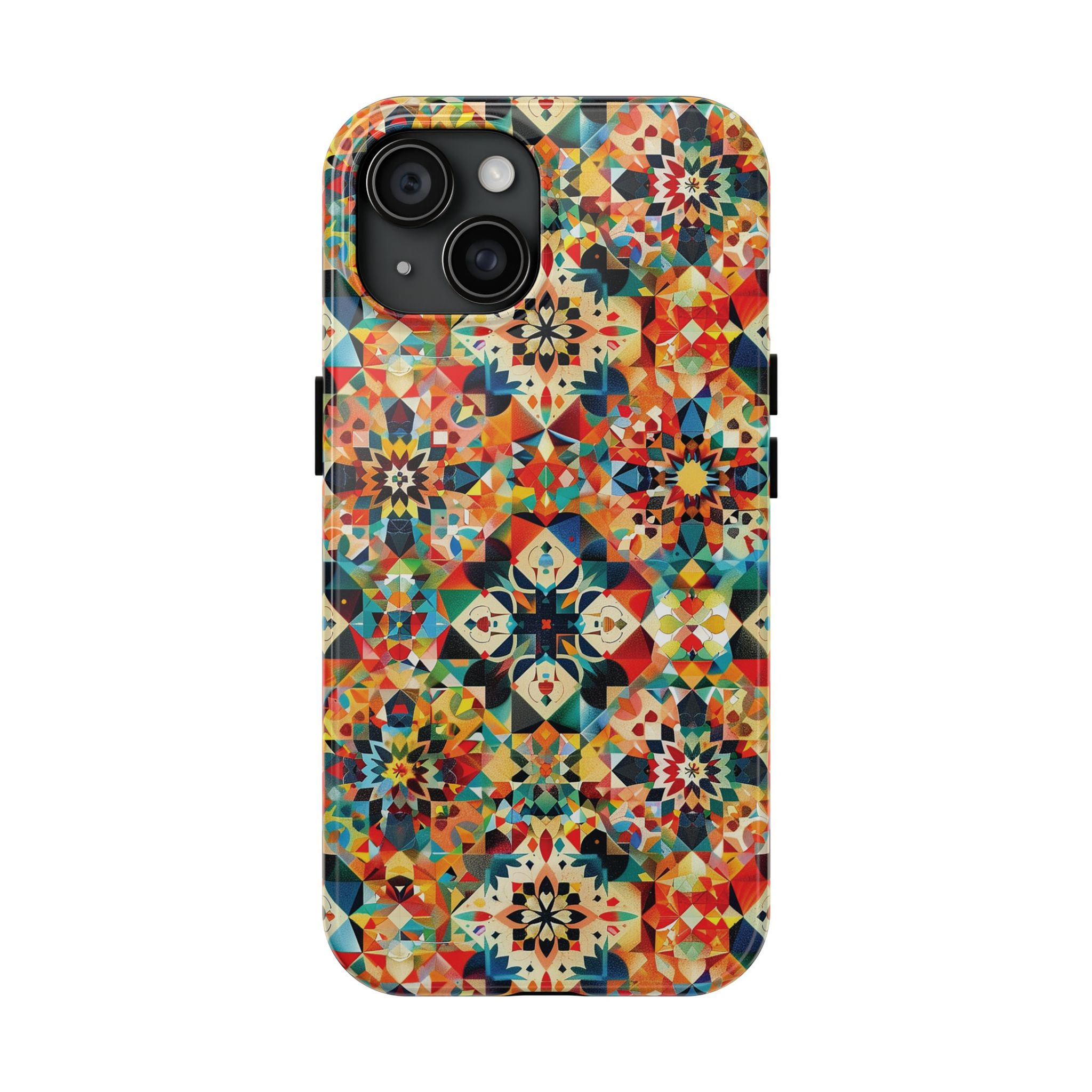 Mosaic and Geometric Kaleidoscope Phone Case for iPhone & Samsung Models