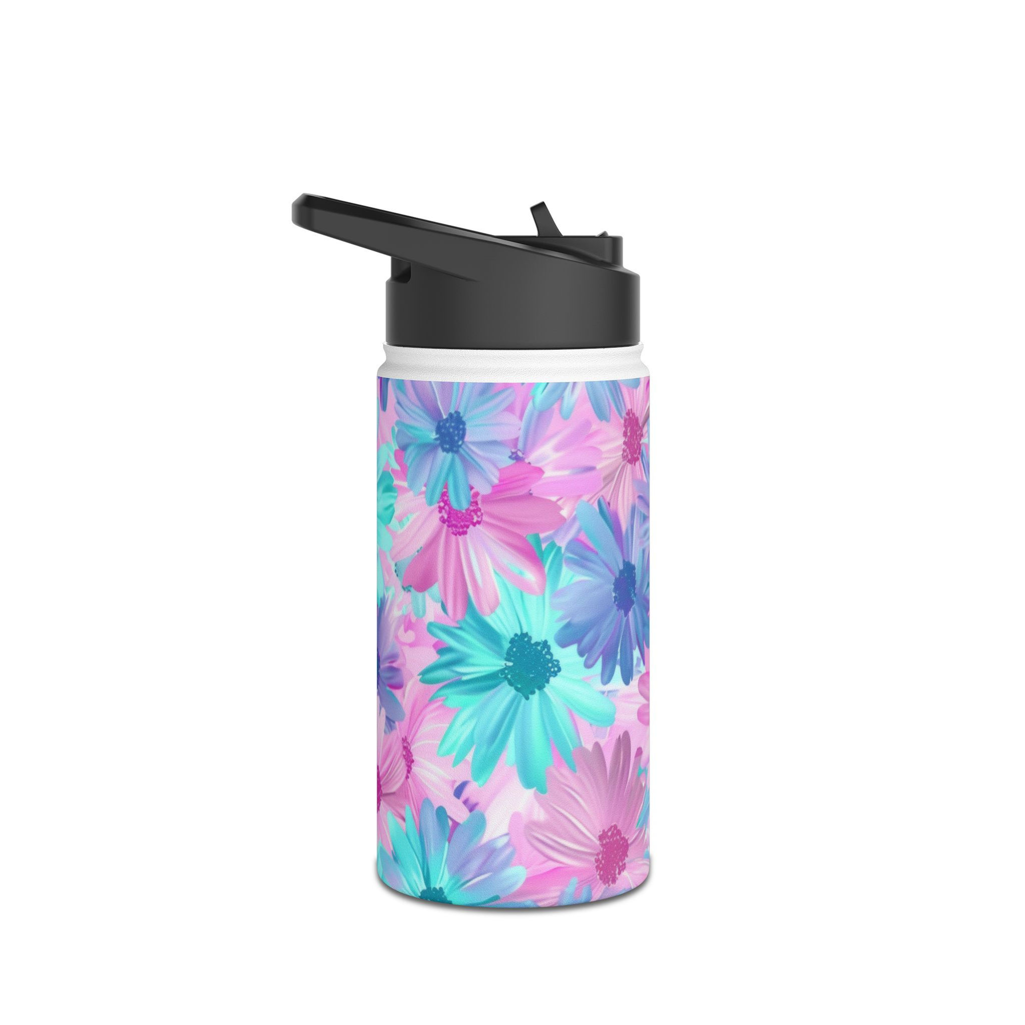 Flower Pattern Water Bottle | Stainless Steel Bottle