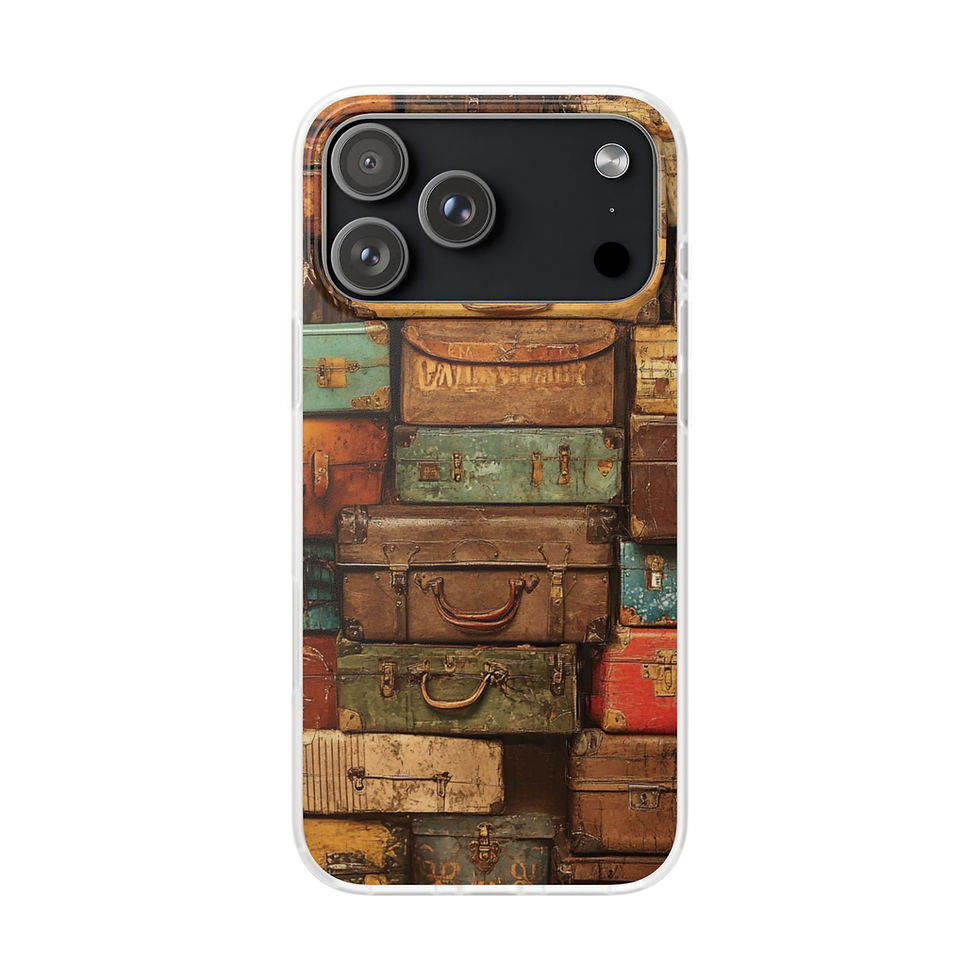 Thumbnail: Phone Flexi Case — Travel Retro Shoreline Design