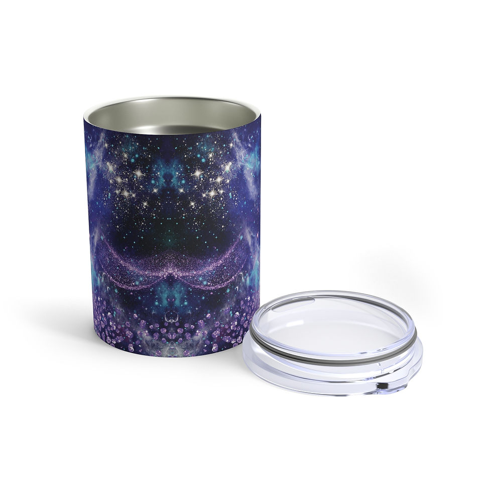 Thumbnail: Galaxy Nebula Pattern Tumbler | 10oz Space Stars Cosmic Design