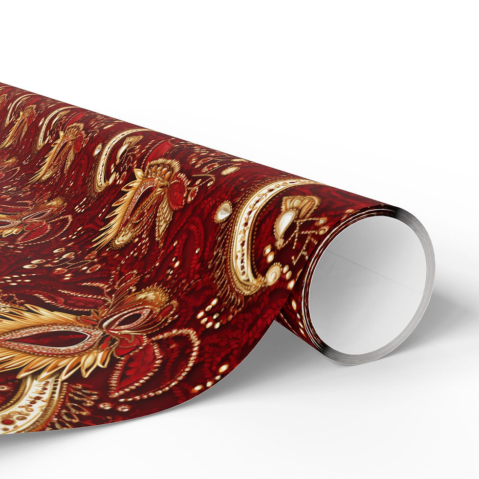 Thumbnail: Festive Diwali Wrapping Paper, Holiday Gift Wrap for Presents, Starry Design