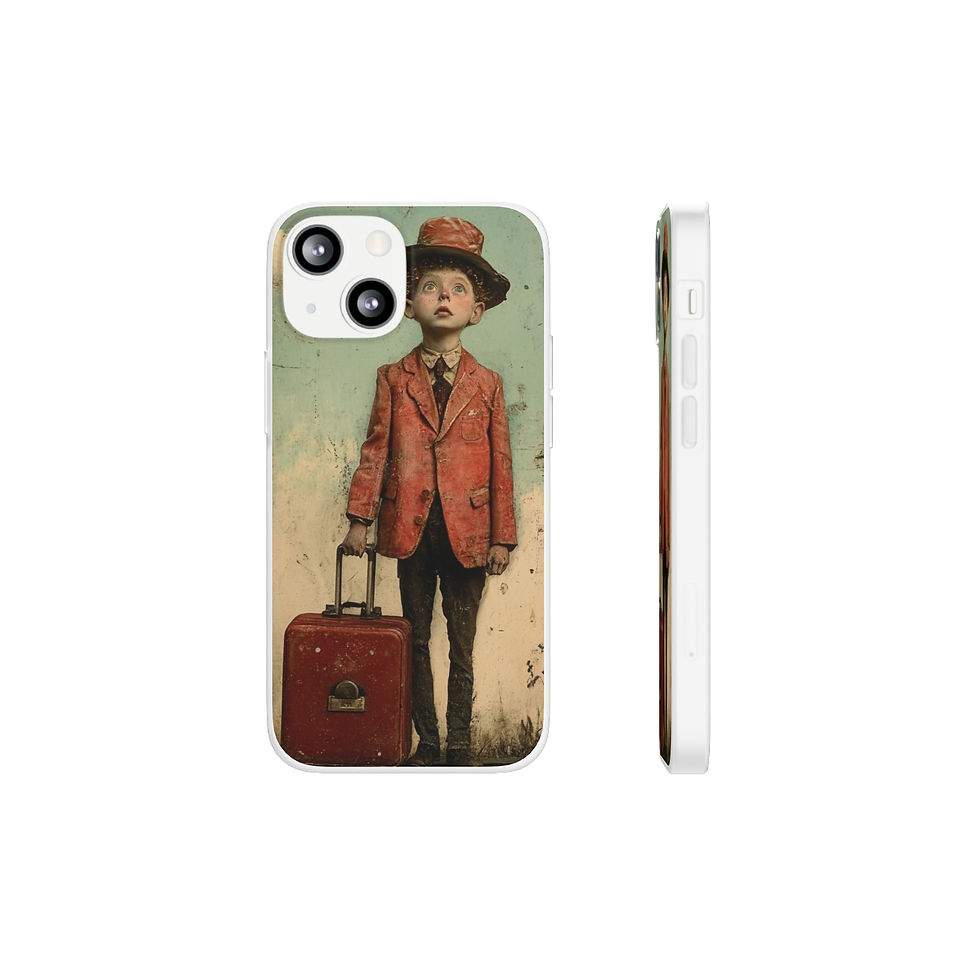 Thumbnail: Phone Flexi Case — Travel Retro Shoreline Design